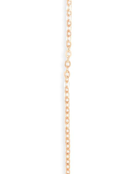 2.2x3mm Delicate Flat Oval - Rose Gold Plated (10 ft)