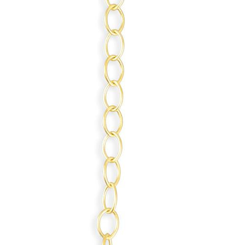 4.4x6.6mm Small Fine Oval - 10K Gold Plated (8 ft)