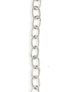 6.5x9.5mm Etched Cable Chain - Sterling Silver Antique Plated (8 ft)