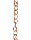 6.5x9.5mm Etched Cable Chain - Copper Antique Plated (8 ft)