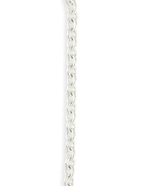 4.1x5.1mm Petite Etched Cable Chain - Sterling Silver Plated (10 ft)