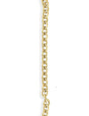 4.1x5.1mm Petite Etched Cable Chain - 14K Gold Antique Plated (8 ft)