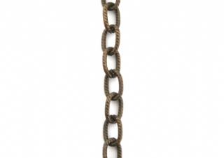 4mm Petite Etched Cable Chain (12 ft)