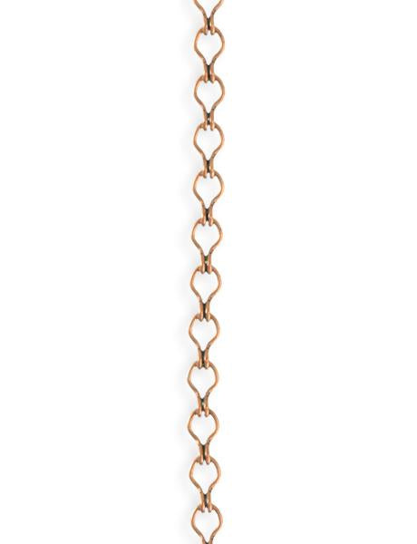 3.7x6.6mm Ladder Chain - Copper Antique Plated (12 ft)