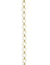 3.7x6.6mm Ladder Chain - 14K Gold Antique Plated (10 ft)