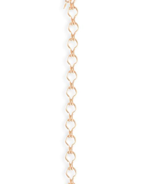 3.7x6.6mm Ladder Chain - Rose Gold Plated (10 ft)