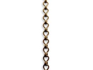 3.7x6.6mm Ladder Chain - Natural Brass