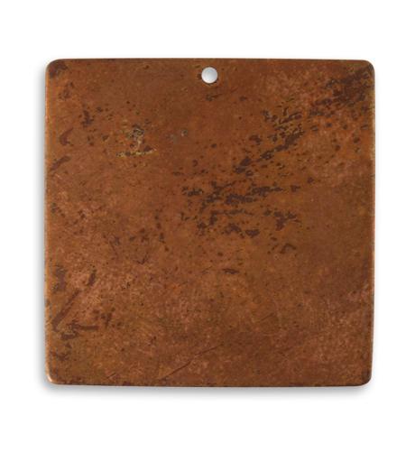 29.5mm Large Square Blank - Artisan Copper (18 pcs)