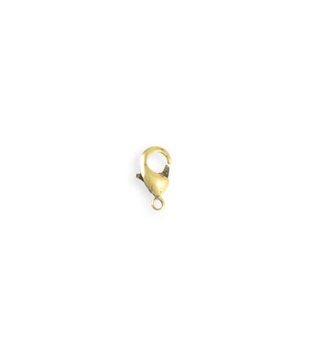 9.5mm Lobster Clasp - 14K Gold Antique Plated (37 pcs)