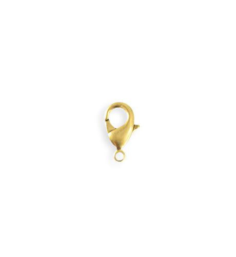 12mm Classic Lobster Clasp - 10K Gold Plated (28 pcs)