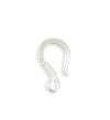 23x13mm Coiled Wire Hook - Sterling Silver Plated (15 pcs)