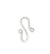 24x13mm S Shaped Hook - Sterling Silver Antique Plated (15 pcs)