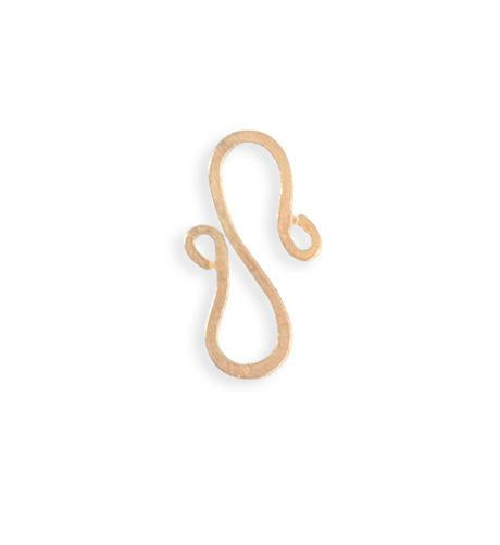 24x13mm S Shaped Hook - Rose Gold Plated (15 pcs)