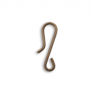 20x7mm Standard Hook - Natural Brass (56 pcs)