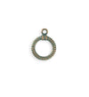 17x14mm Rib Toggle Ring - Copper Verdigris Plated (23 pcs)