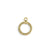 17x14mm Rib Toggle Ring - 10K Gold Antique Plated (23 pcs)