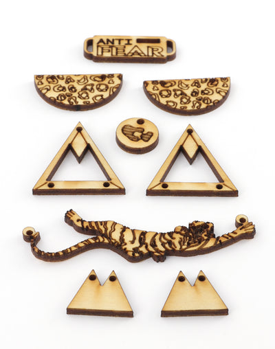 Jungle Tigress, Jewelry Pop Outs (5 panels, 9pcs/ea)