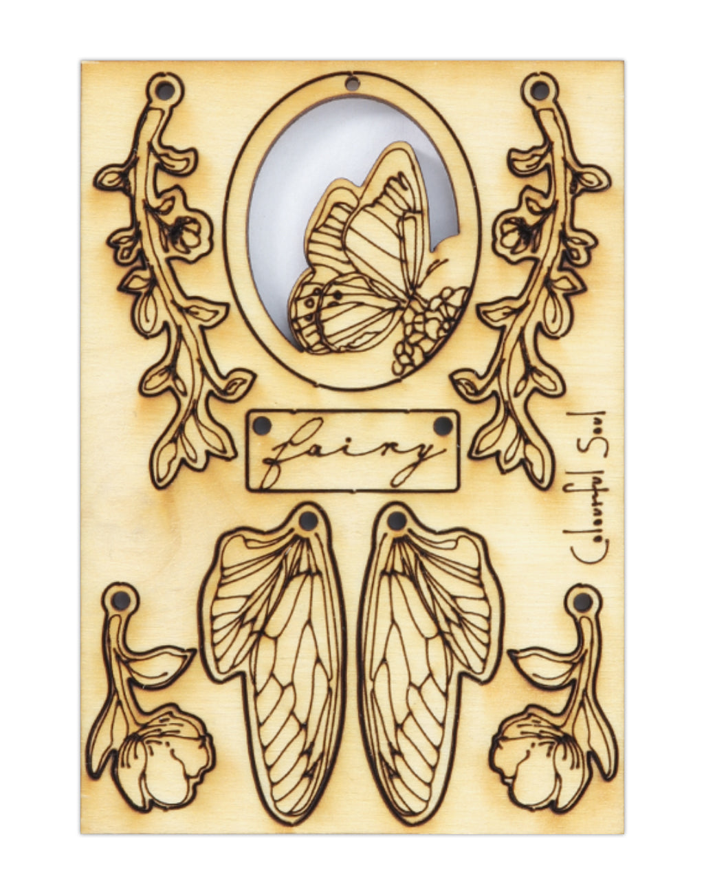 Fairy Wings, Jewelry Pop Outs (5 panels, 8pcs/ea)