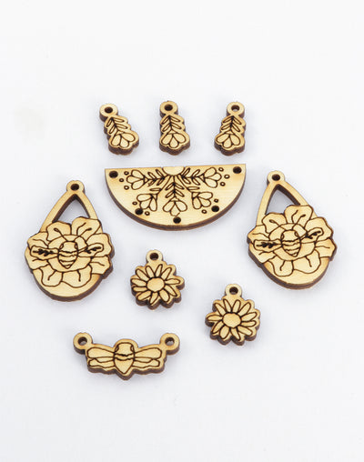 Save the Bees, Jewelry Pop Outs (5 panels, 9pcs/ea)
