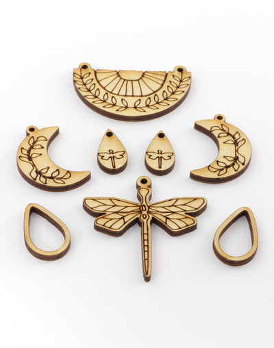 Dragonfly Sun, Jewelry Pop Outs (5 panels, 8pcs/ea)