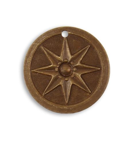 21.5mm Compass Star (12 pcs)