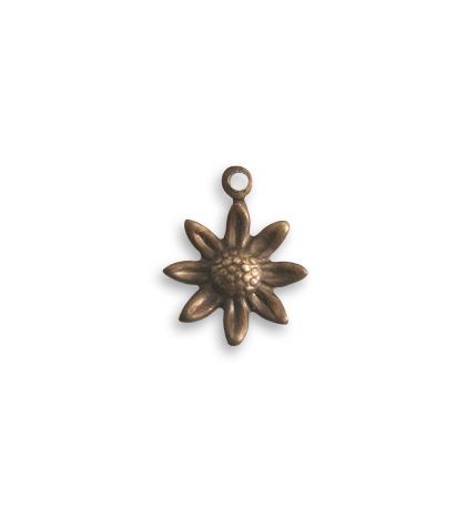 11mm round Teensie Sunflower Charm (36 pcs)