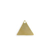 14mm Triangle Blank - Solid Brass (20 pcs)