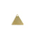 14mm Triangle Blank - Solid Brass (20 pcs)