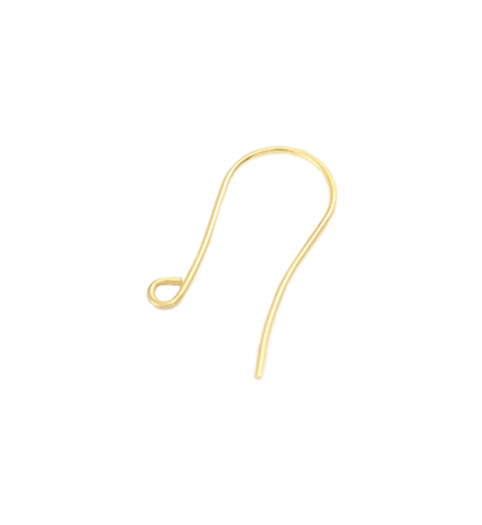 29x14mm Arched Ear Wire - 10K Gold Plated (32 pcs)