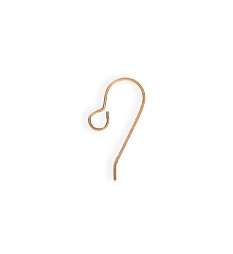 20x10mm French Ear Wire - Copper Antique Plated (83 pcs)