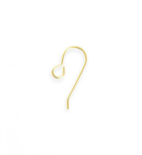 20x10mm French Ear Wire - 10K Gold Plated (83 pcs)