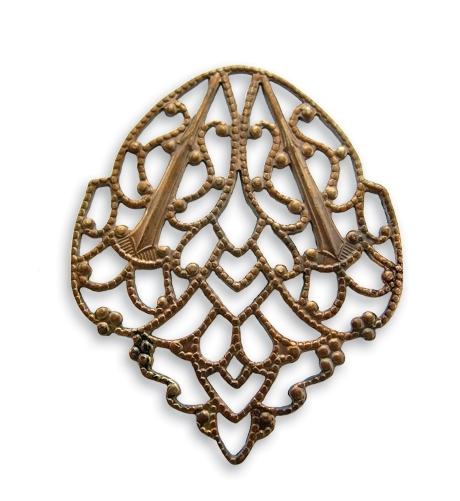 33x28mm Delicate Crest Filigree (12 pcs)