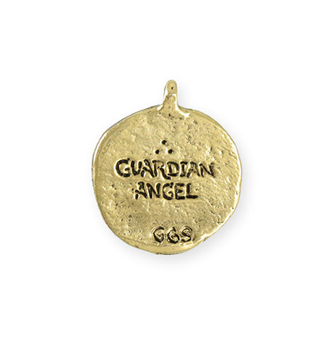 25.5x22mm Guardian Angel [Green Girl Studios] - 10K Gold Antique (1pc)