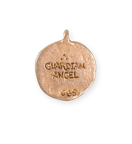 25.5x22mm Guardian Angel [Green Girl Studios] - Rose Gold Antique (1pc)