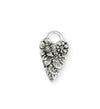 25x15mm Fairy Heart [Green Girl Studios] - Sterling Silver Antique (1pc)