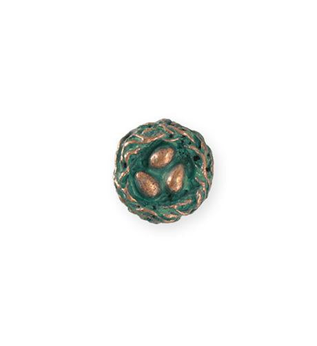 16mm Home Nest [Green Girl Studios] - Copper Verdigris (1pc)