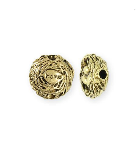 16mm Home Nest [Green Girl Studios] - 10K Gold Antique (1pc)