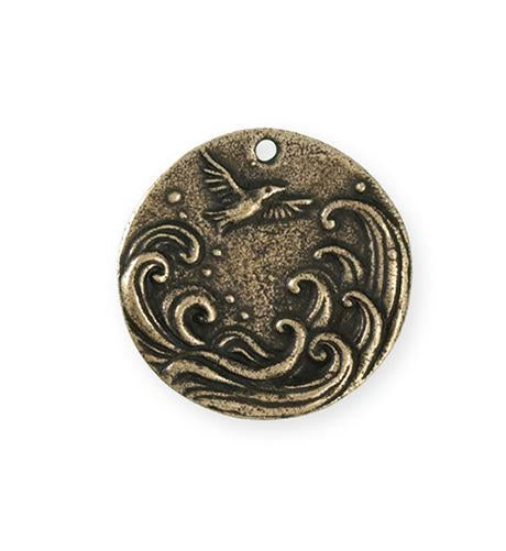 27.5mm Grateful Heart [Green Girl Studios] - Bronze Antique (1pc)