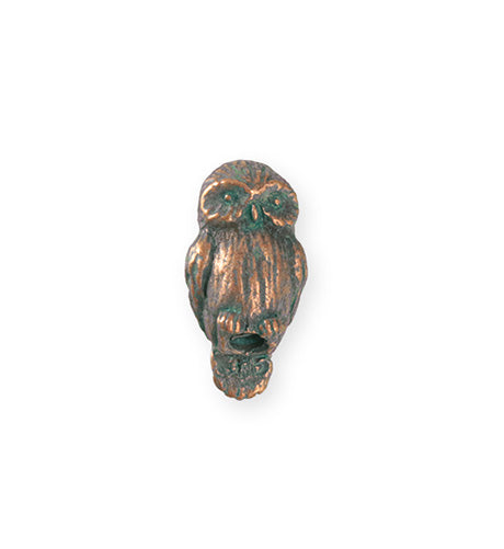 23x12mm Barn Owl [Green Girl Studios] - Copper Verdigris (1pc)