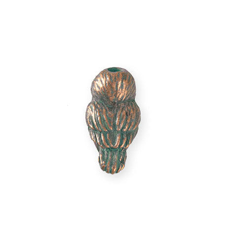 23x12mm Barn Owl [Green Girl Studios] - Copper Verdigris (1pc)