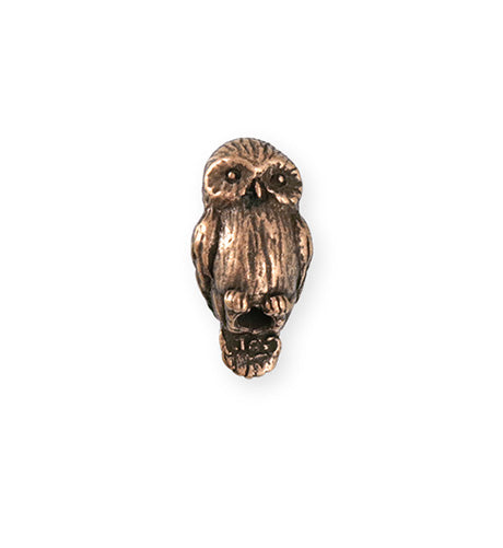 23x12mm Barn Owl [Green Girl Studios] - Copper Antique (1pc)