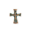 23x18mm Dove Cross [Green Girl Studios] - Copper Verdigris (1pc)