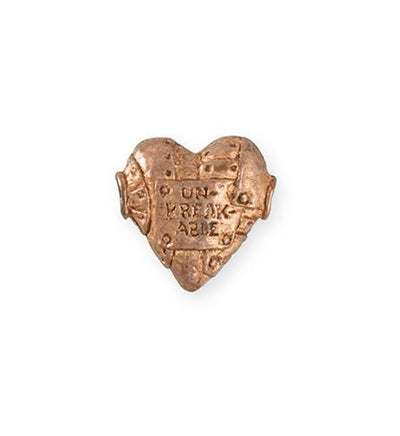19x18mm Unbreakable Heart [Green Girl Studios] - Rose Gold Antique (1pc)
