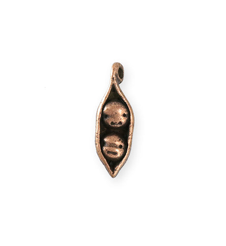 24.5x8.5mm Two Peas In A Pod [Green Girl Studios] - Copper Antique (1pc)