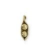 24.5x8.5mm Two Peas In A Pod [Green Girl Studios] - 10K Gold Antique (1pc)