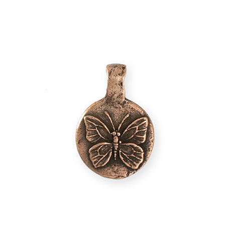 23x16mm Butterfly Dream [Green Girl Studios] - Copper Antique (1pc)