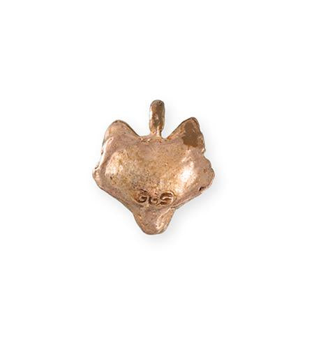 19.5x18.5mm Wolf [Green Girl Studios] - Rose Gold Antique (1pc)