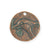 29x28.5mm Bird Hope Coin [Green Girl Studios] - Copper Verdigris (1pc)
