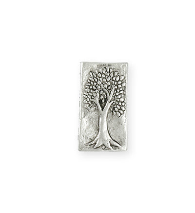 22x12mm Grow Strong [Green Girl Studios] - Sterling Silver Antique (1pc)