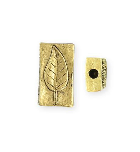 22x12mm Grow Strong [Green Girl Studios] - 10K Gold Antique (1pc)